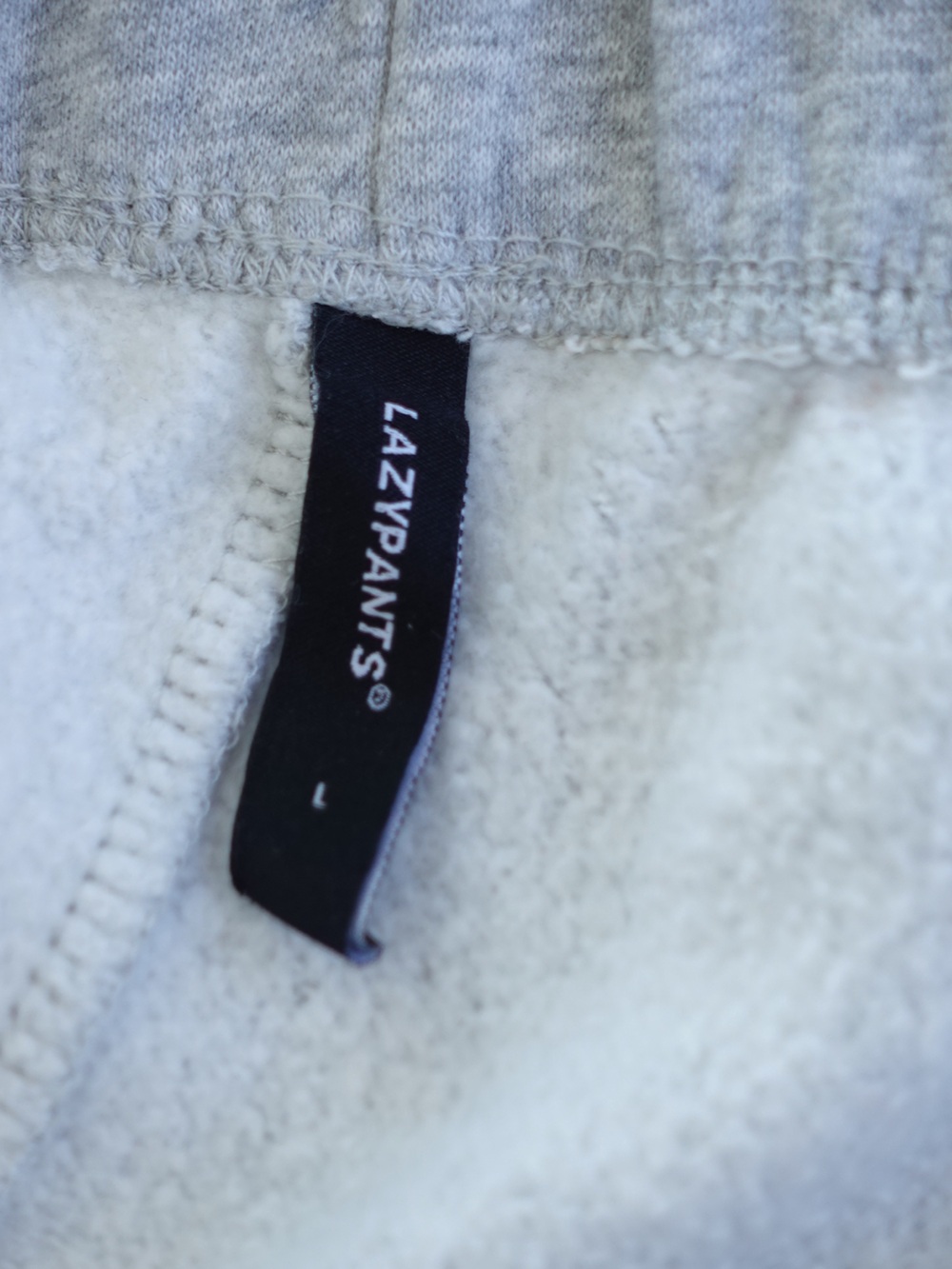 LAZYPANTS Women's Premium Fleece Relaxed Jogger Sweatpants Heather Grey L - Picture 6 of 10
